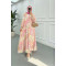 Sare Fashion Floral Pattern Mango Dress Pink