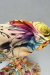 Sare Fashion Floral Patterned Button Detail Dress Yellow
