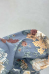 Sare Fashion Floral Patterned Dress Blue