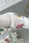 Sare Fashion Flower Patterned Suit White