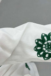 Sare Fashion Flower Embroidered Dress Green