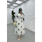 Sare Fashion Flower Embroidered Dress Green