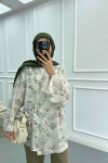 Floral Tie Kimono Green