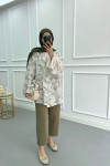 Floral Tie Kimono Green