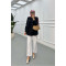Sare Fashion Double Pocket Modal Shirt Black
