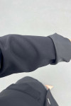 Sare Fashion Double Buttoned Lined Jacket Black
