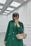 Sare Fashion Double Button Unlined Jacket Benetton Green