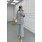 Sare Fashion Double Button Unlined Jacket Gray