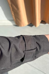 Sare Fashion Double Buttoned Trench Coat Black
