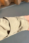 Sare Fashion Double Buttoned Trench Coat Mink