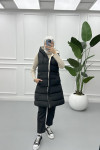 Double Sided Puffer Vest Black Double Sided Puffer Vest Black