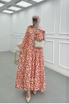 Sare Fashion Strawberry Pattern Mango Dress Red