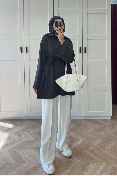 Sare Fashion Oysh Striped Trousers White