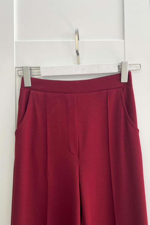 Sare Fashion Oysh Burgundy Striped Trousers