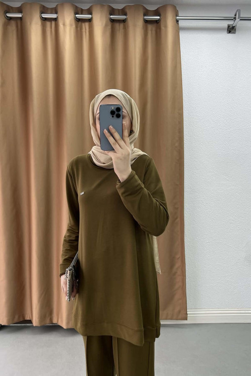 Sare Fashion Dark Green Suit with Chima Trousers
