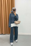 Oysh Suit with Snap Jacket Anthracite