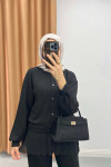 Oysh Suit with Snap Jacket Black