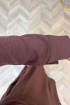 Sare Fashion Snap Skirt Set Brown