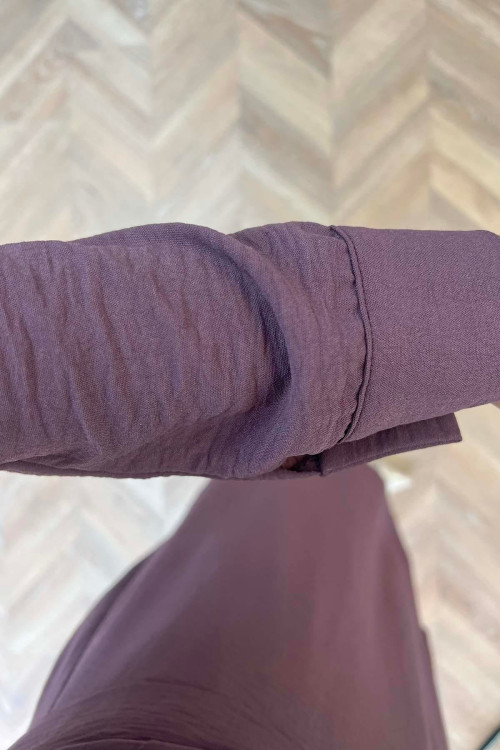 Sare Fashion Snap Skirt Set Purple