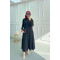 Snap Skirt Suit Black