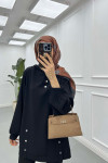 Sare Fashion Snap-On Hooded Set Black