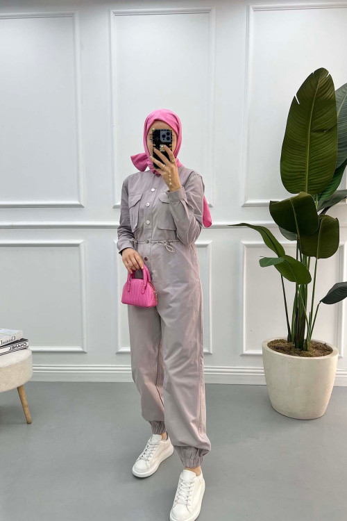 Snap Overalls Mink