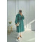 Striped Belted Tunic Emerald Green