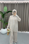 Striped Suit Brown