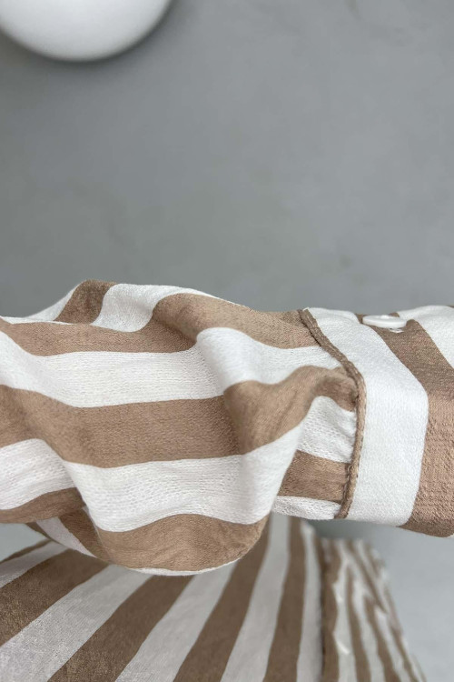 Striped Suit Brown
