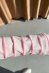 Sare Fashion Striped Viscose Tunic Pink