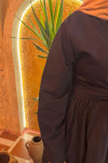 Sare Fashion Dacron Tie Dress Navy Blue