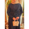 Sare Fashion Dacron Tie Dress Navy Blue