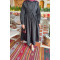 Sare Fashion Dacron Tie Dress Black