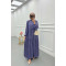 Sare Fashion Wave Pattern Jacquard Dress Lilac