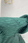 Sare Fashion Wave Pattern Jacquard Dress Emerald Green