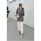 Sare Fashion Lace Detailed Baby Collar Shirt Gray