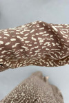 Sare Fashion Patterned Tie Dress Brown
