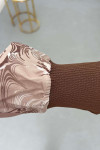 Sare Fashion Patterned Shirt Brown