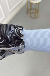 Sare Fashion Patterned Shirt Black