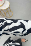 Sare Fashion Patterned Shirt Black