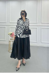 Sare Fashion Patterned Shirt Black