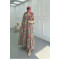 Sare Fashion Patterned Mango Dress Fuchsia