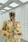 Sare Fashion Patterned Mango Dress Yellow