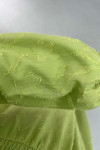 Patterned Glittery Dress Green