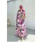 Sare Fashion Patterned Viscose Dress Fuchsia