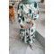 Sare Fashion Patterned Viscose Dress Dark Green