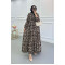 Sare Fashion Patterned Viscose Dress Leopard