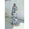 Sare Fashion Patterned Viscose Dress Blue