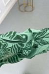 Sare Fashion Patterned Viscose Dress Green