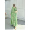 Sare Fashion Patterned Viscose Dress Green